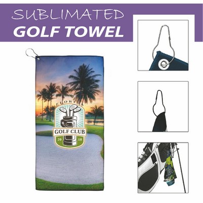 20" Full Color Golf Towel