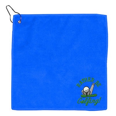 Waffle Texture Embroidery Golf Towel