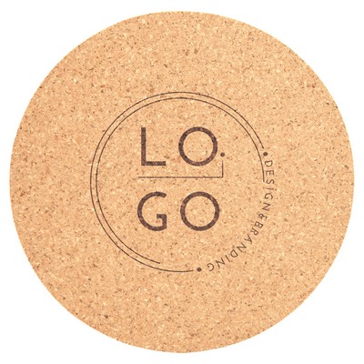 Cork Drink Coaster, 4-Inch Round