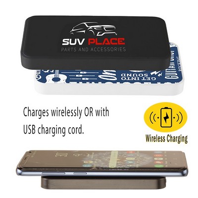 Wireless Charger/Portable Power Bank - Black