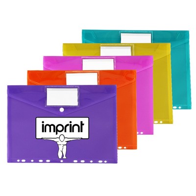 11 Holes Document Envelope With Business Card Pocket