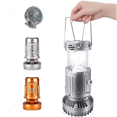 Solar Camping Lantern with Fan