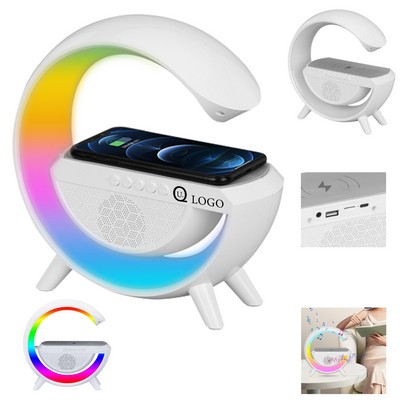 3 In 1 Rainbow Light Wireless Charger Speaker