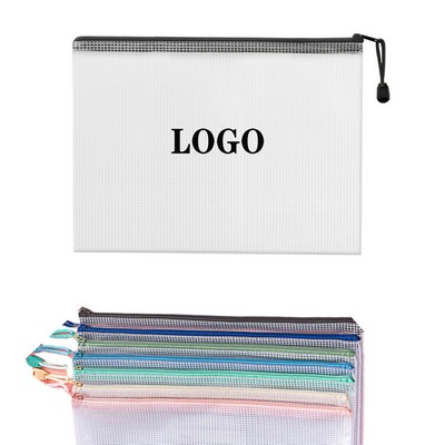 Plastic Mesh Zipper Pouch