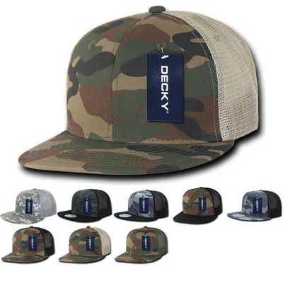 Decky High Profile Structured Camo Trucker Cap (Lot of 6)