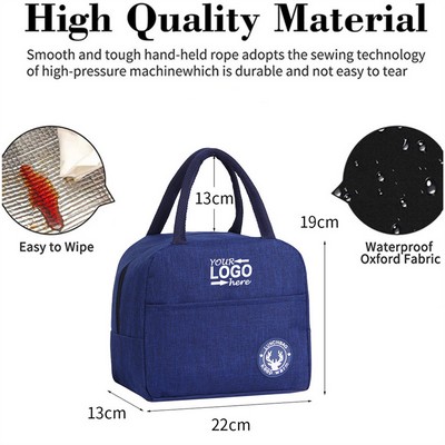 Large Reusable Insulated Cooler Lunch Bag