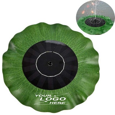 Solar-Powered Floating Lotus Leaf Fountain