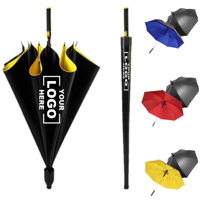 Colorful Automatic Open Golf Umbrella with Carrying Case