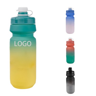 22 Oz. Squeeze Sports Fitness Bicycle Water Bottle