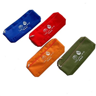 Double-Zippered school Pencil Case with Custom Logo