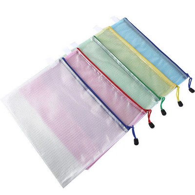 Clear PVC Zipper Document Bag