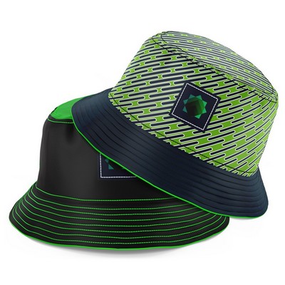 RPET Polyester Twill Sublimation Reversible Bucket Hat