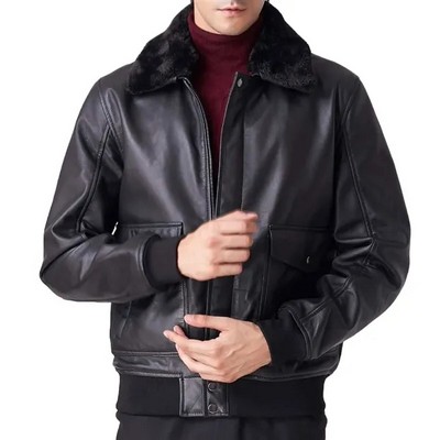 Timeless Fur Leather Jacket ( XS - 4XL )