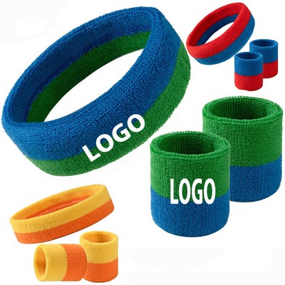 Secondary Color Sports Headband Set