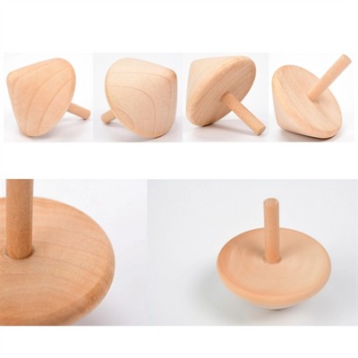 Wooden Spin Tops - Classic Kids Toys