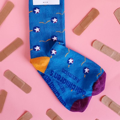 Patterned Doctor Socks - Diagnose Comfort with Every Step - American Made