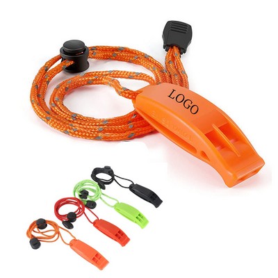 Emergency Whistles With Lanyard