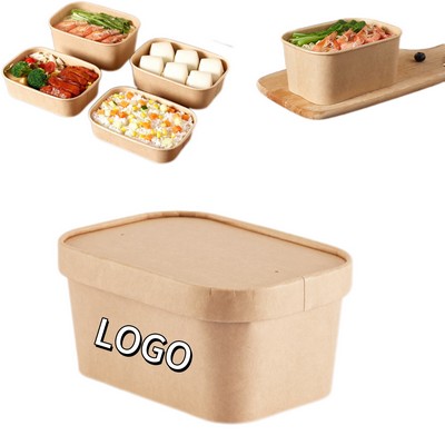 Disposable Brown Paper Lunch Box