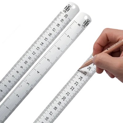 Two-Sided Stainless Steel Measuring Ruler