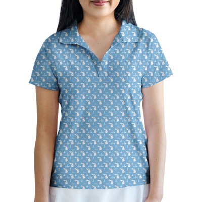 Women's Golf Polo - Pure Michigan Livin - Light Blue