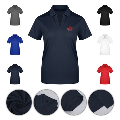 Women's Sport Polo Shirt with Micro Pique Tech