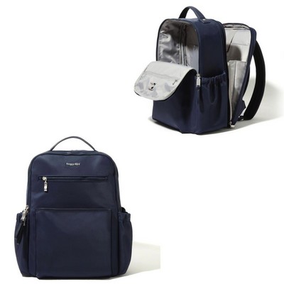 Baggallini® Tribeca Expandable Laptop Backpack - French Navy Blue