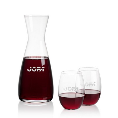 Portofino Carafe & Carlita Stemless Wine