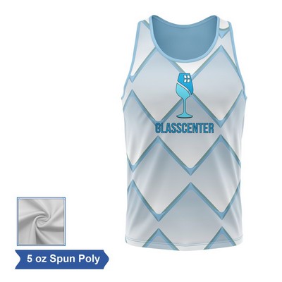 Sublimation Spun Polyester (Cotton Touch) Tank - Men Women Kids