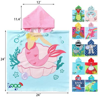 Quick Dry Bath Towel Toddler Pool Towel with Hooded