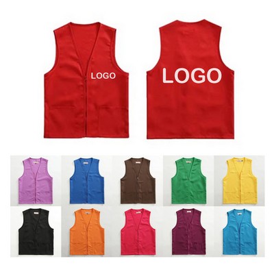 Zippered Volunteer Vest