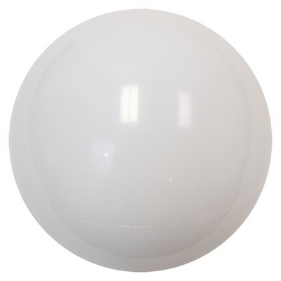 20" Inflatable Solid White Beach Ball