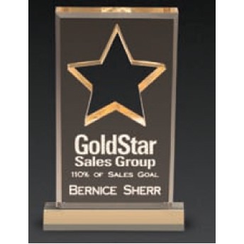 Star Cut-Out Acrylic Award (3½"x6")