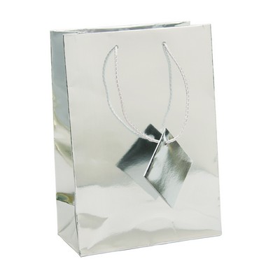 X-Large Metallic Silver Bag