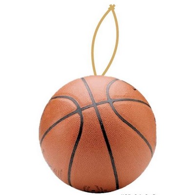 Basketball Ornament w/ Clear Mirrored Back (4 Square Inch)