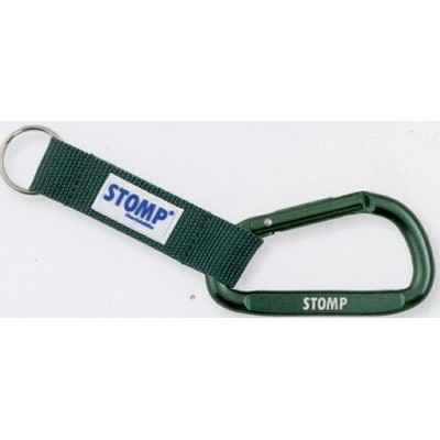 Deluxe Aluminum Carabiner w/ Full Woven Strap