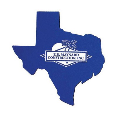 Premium 6" Texas Shape Foam Coasters