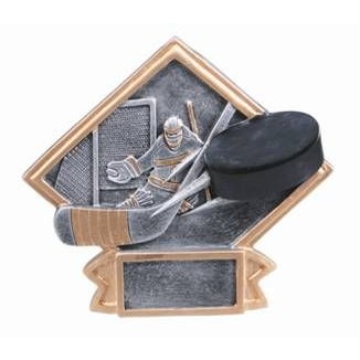 Large Diamond Plate Hockey Award - 6"x8 1/2"