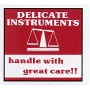 High Visibility Warning Labels (Delicate Instruments)