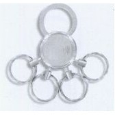 Round Metal Multiple Ring Key Chain (Overseas Production)