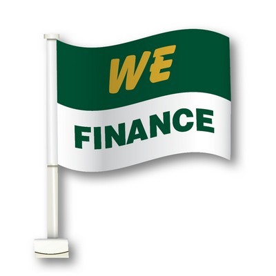 Double-Pane Clip-on Flag w/Pole (We Finance)