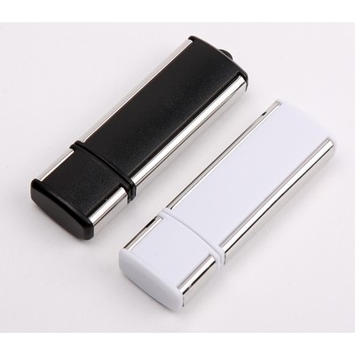 4 GB USB Flash Drive W/ Aluminum Side Trim