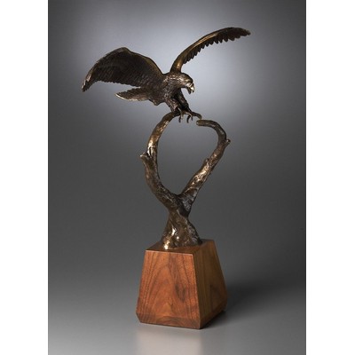 Magnificence Eagle Sculpture w/ Jade Marble Base