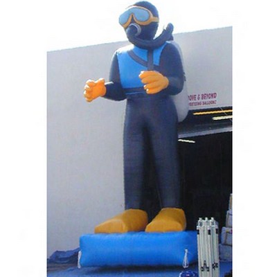 Inflatable Air Blown Giant Balloon - Scuba Diver w/ Snorkel