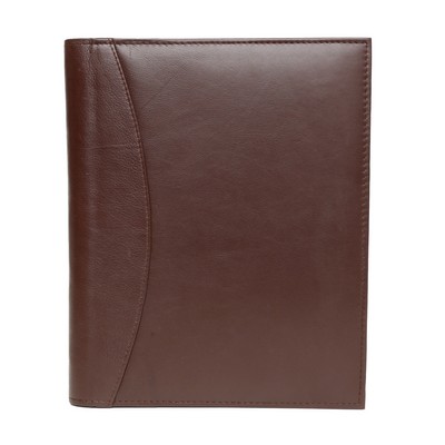 Ashlin® Designer Peterborough Expresso Brown Refillable Cover w/Journal/Pocket/Pen Loop