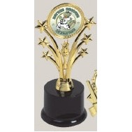 6" Star Holder Participation Trophy w/Round Base