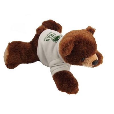 8" Barnsworth Bear Stuffed Animal w/T-Shirt & One Color Imprint