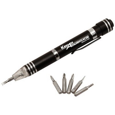 Light-Up LED Pen-Driver w/ 6 Screwdriver Bits