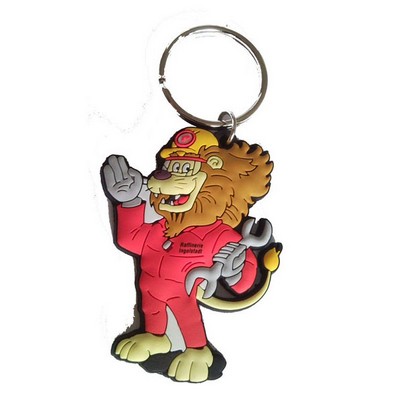 Custom 3D Soft Rubber Key Chains (3")