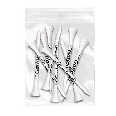 ZIPLOCK GOLF TEE PACK - 10-3 1/4" Tees