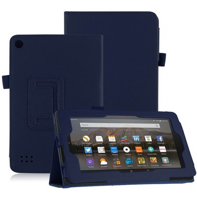 Kidder iBank® Leatherette Case for Kindle Fire HD 8" case (Blue)